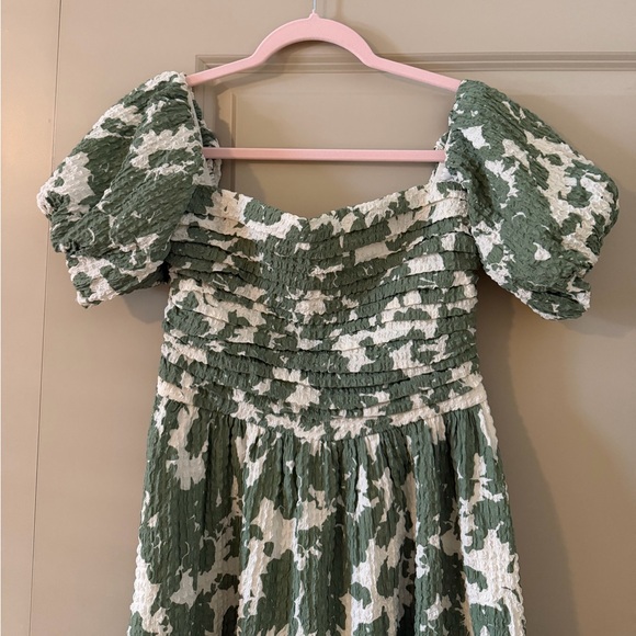 Abercrombie & Fitch NWT Emerson Green Floral Dress - Size S - Picture 3 of 5